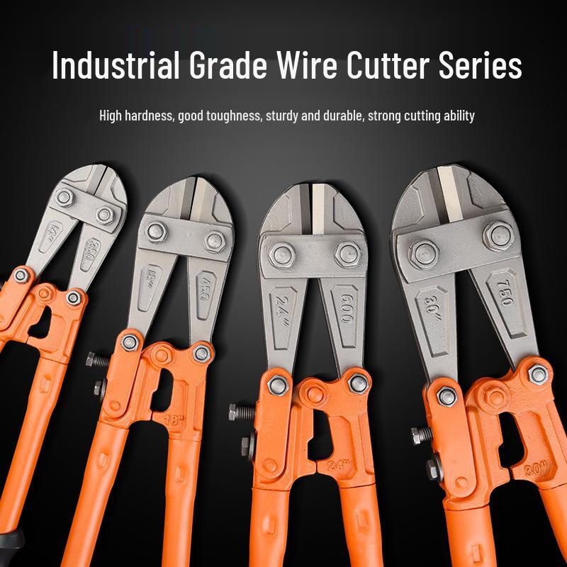 High Leverage Eagle Beak Wire Cutters - Heavy-Duty Pliers for Cutting Steel, Iron, and Rebar