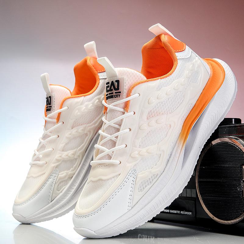 

Men s shoes autumn new sports and leisure shoes men s mesh breathable shoes versatile mesh shoes dad shoes 44 оранжевый