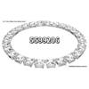 Shi Family Exquisite Purple Octagonal Rhinestone Necklace & Choker Bracelet Set