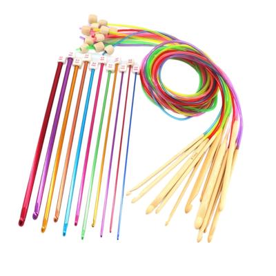 23 Pcs Tunisian Crochet Hook Set with Rope 2.0-8.0 Mm Knitting Needle Afghan Crochet Hook Set Knitting Tool for Sweater