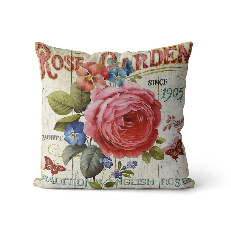 

Декоративная подушка Прованс Киссен Лаванда, чехол для диванной подушки, персонализированная наволочка с цветочным принтом 45x45cm