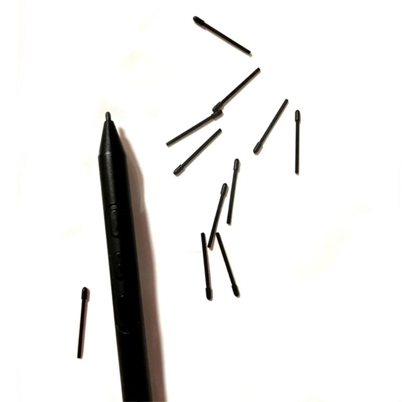 10Pcs Plastic Pen Nibs and Holder For PTK470 PTK670 PTK870 DTH135 Digital Art Pen Tips Durability