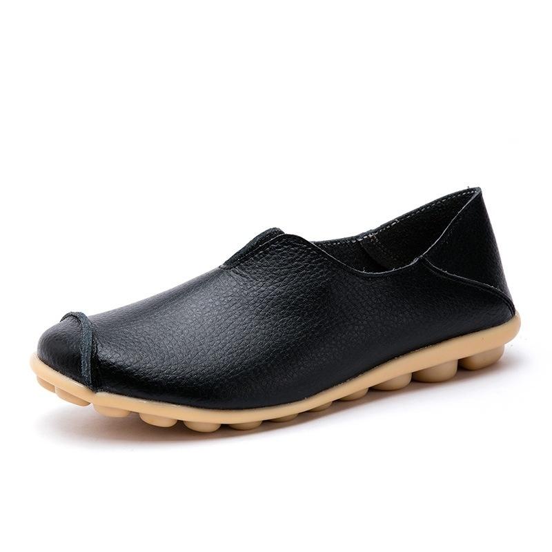 Women's Fashion Breathable Loafers Summer Casual Leather Flat Shoes Sandals Spring Autumn Beach Slippers Moccasins