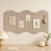 Does Not Hurt Wall Felt Wall Panel Vertical Ribbed Texture Photo Wall Sticker  Dormitory Decoration
