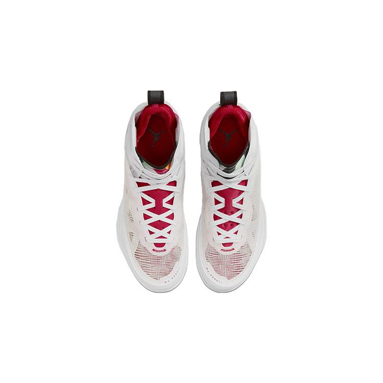 Air Jordan 37 Grundschule 'Hare' (Unisex) Weiße / Helle Silberne / Schwarze / Wahre Rote Kinder-Basketballschuhe DD7421 160