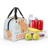 Bee And Capybara Bee Cappy Insulated Lunch Bag for Women Kids Portable Food Boxes Thermal Lunch Box Tote