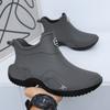 Fashion Fashionable Men's Women's Ankle Rain Boots Men's Non-slip Wear-resistant Waterproof Shoe Work Boots Suitable for Rainy Snowy Day