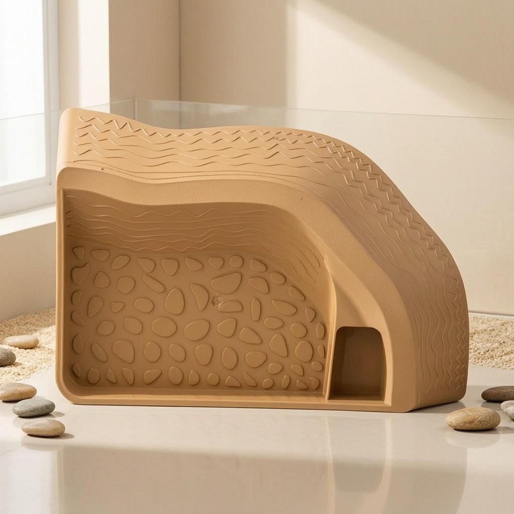 Turtle Soaking Tub Multi-Level with Ramp Compact for Turtles