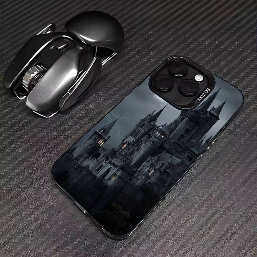 

Gothic Castle Personalized Phone Case For iPhone 17 16 15 14 13 12 11 Pro Max XS Max 7 8 Plus Shockproof Silicone Matte Cover iPhone12mini