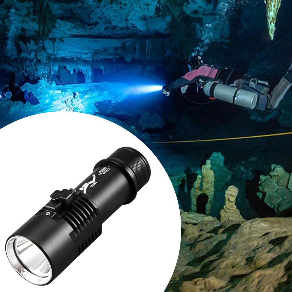 LED Scuba Diving Light Underwater Flashlight Versatile Lightweight Snorkeling Torch Camping