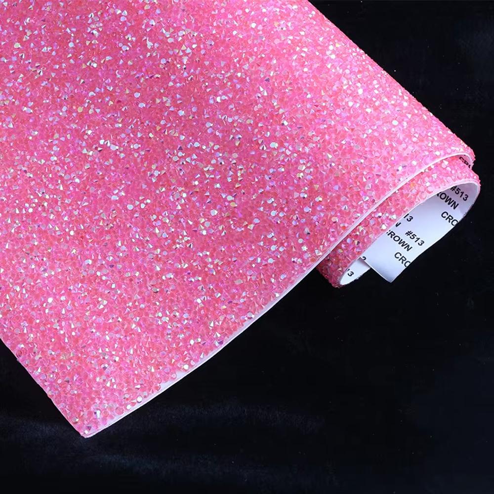 VC 20*24cm *40 Self-Adhesive Glass 3D Eco-Friendly Rhinestone Flatback 14 Facets Strip Sticker DIY Accessories Phone