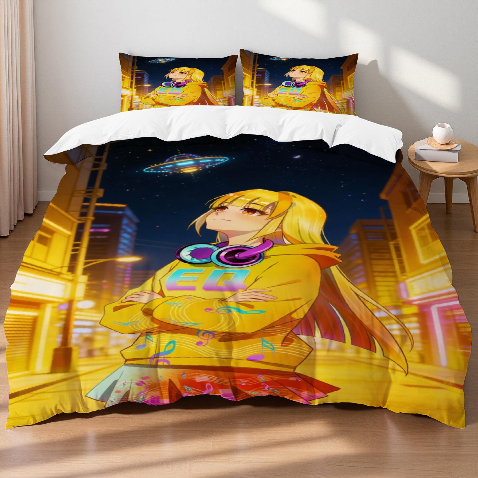 

NEON ARCANA Lume Bedding Set 3D Print Polyester Duvet Cover Single Twin Queen King Size for Home Decoration Birthday Gift US King(264x229cm)