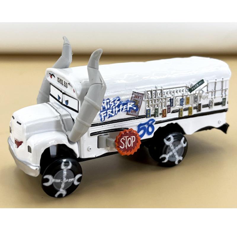 Cars 3 Gold Mad Max Minotaur School Bus Toy Alloy