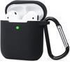 Etui Do Apple Airpods 3Gen Czarne Silikonowe Ochronne +Karabińczyk