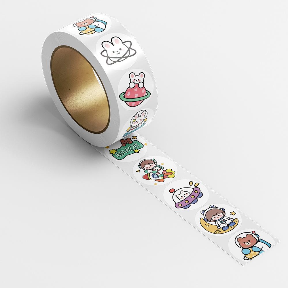 500Pcs Rolls  Kids Lnspirational Stickers Cute Animal Stickers Reward Stickers Kids Stickers Wholesale Self-Adhesive Labels