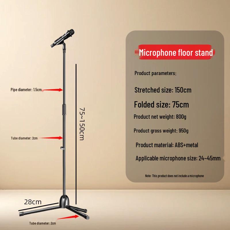 Universal Adjustable Portable Selfie & Video Stand with Retractable Round Base