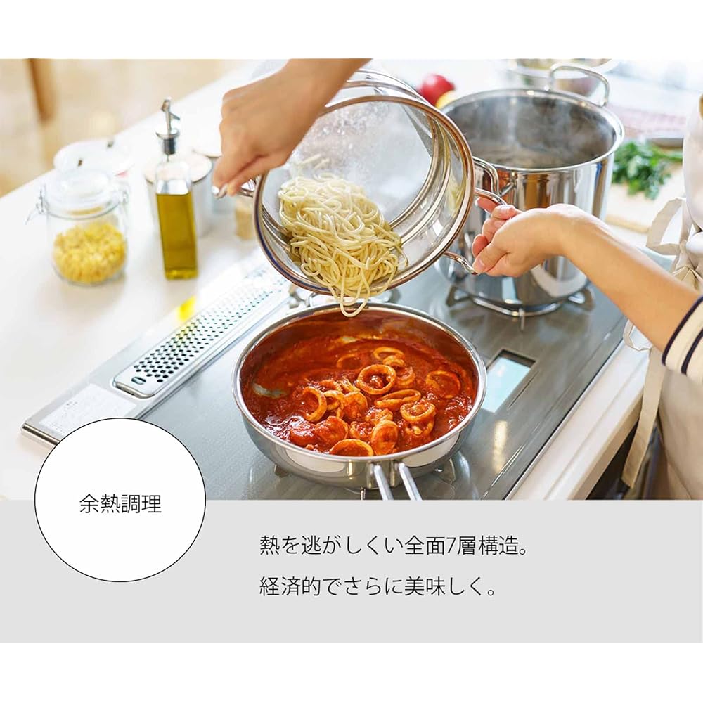 Miyazaki Seisakusho Geo Double-Handled Pot 20cm Made in Japan IH Compatible All Heat Source