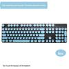 104-Key Retro Electroplated Metal Punk Mechanical Keyboard with Translucent Taiwan Phonetic Keycaps