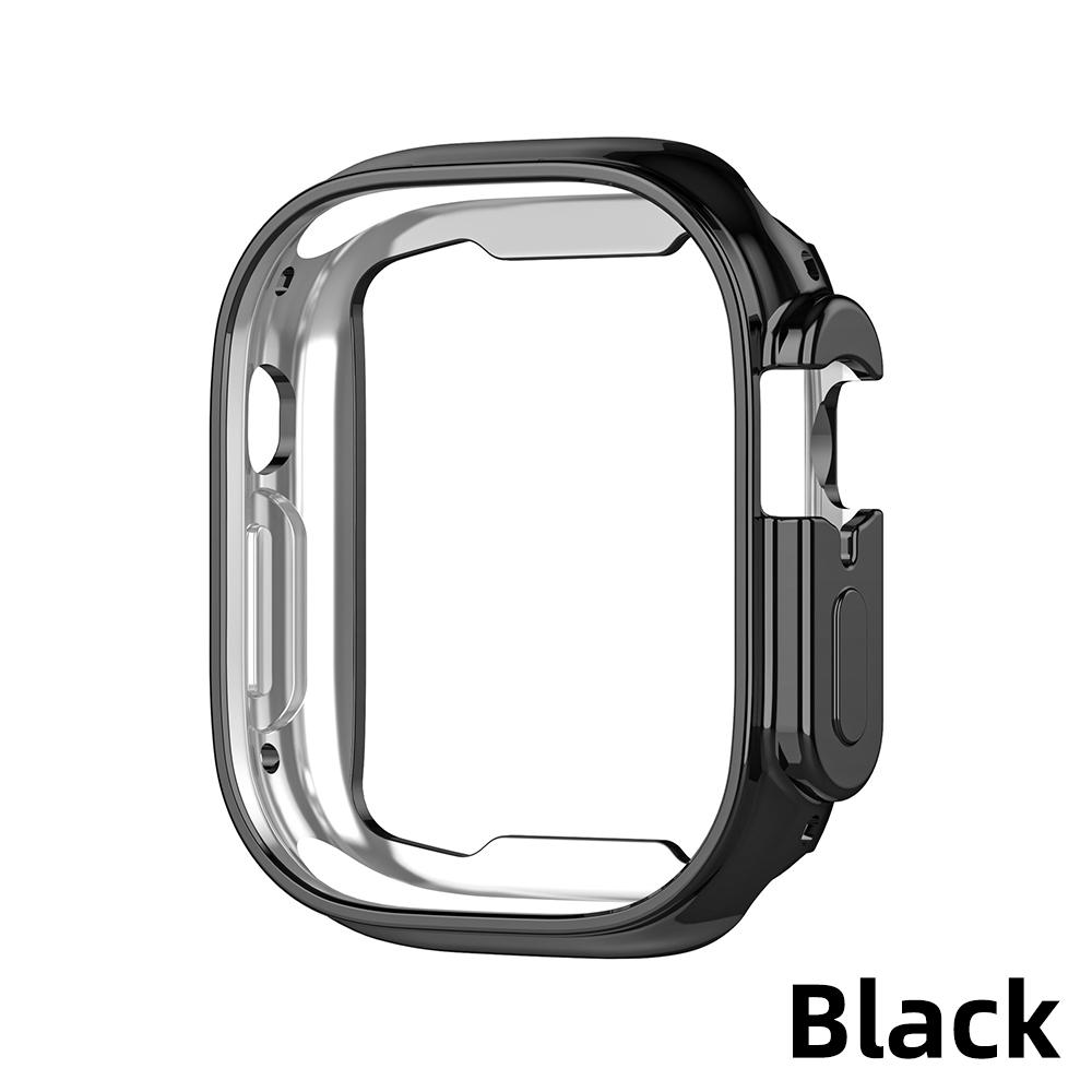 

Мягкий чехол для часов Fonken из ТПУ для Apple Watch 8 Ultra, 49 мм, противоударный защитный чехол с защитой от царапин, защитный чехол для часов Series 8 чёрный