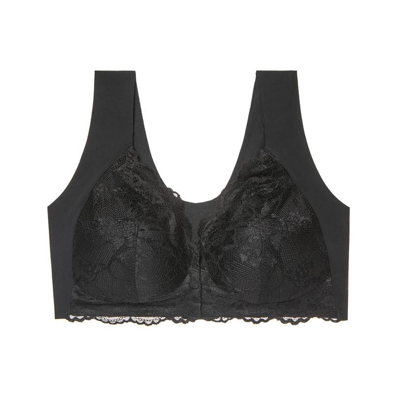 Plus Size Lace Front Closure Nursing Bra For Women S