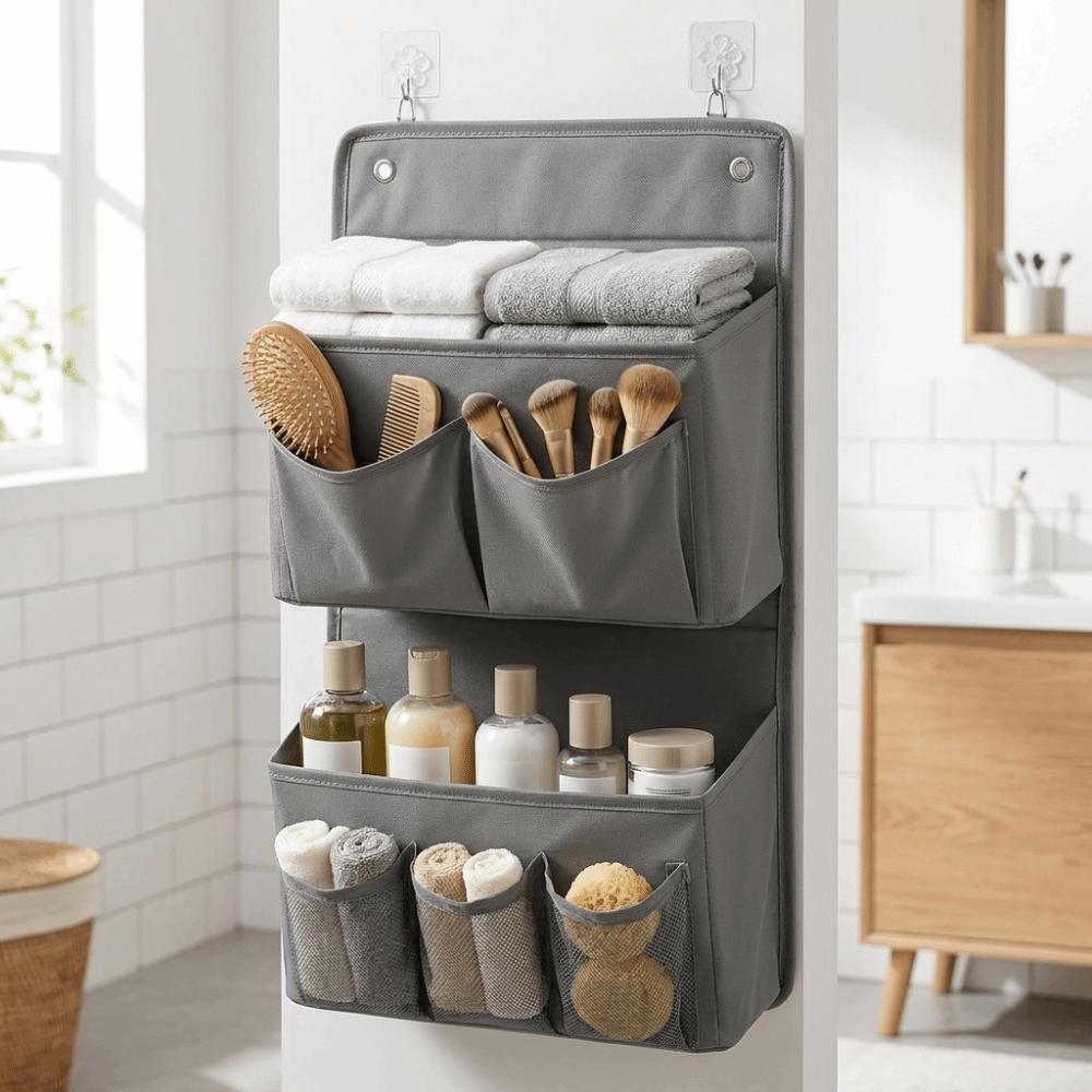 Organizzatore da parete multi-scomparto Organizzatore portaoggetti multi-tasche Borsa da appendere Armadio