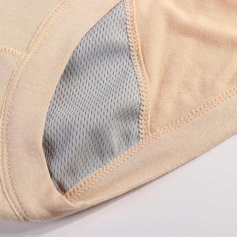 Chiloți pentru menstruație rezistenti la scurgeri Lenjerie pentru femei Pantaloni fiziologici Bumbac Sănătate Talie Călduță