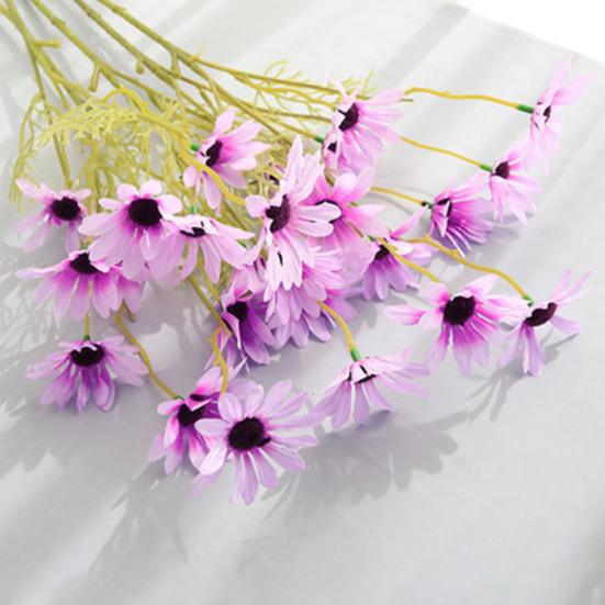 Künstliche Blumen Chrysanthemenstrauß 2 oder 5 Stiele 21 Zoll Realistisches Seiden-Kunststoff-Simulationsdesign UV-beständig Farbecht Fälschung