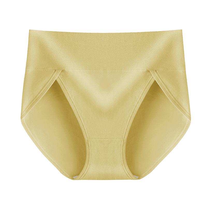 Big Size Female Spring and Autumn Cotton High Waist High Stretch Briefs