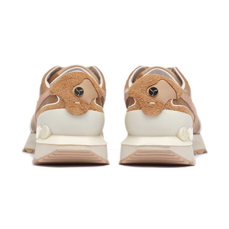 Li-Ning 1990 Zhenrong Non-Slip Wear-Resistant Low-Top Sports Casual Shoes Women Sneaker Fox-Brown ALJS074-2