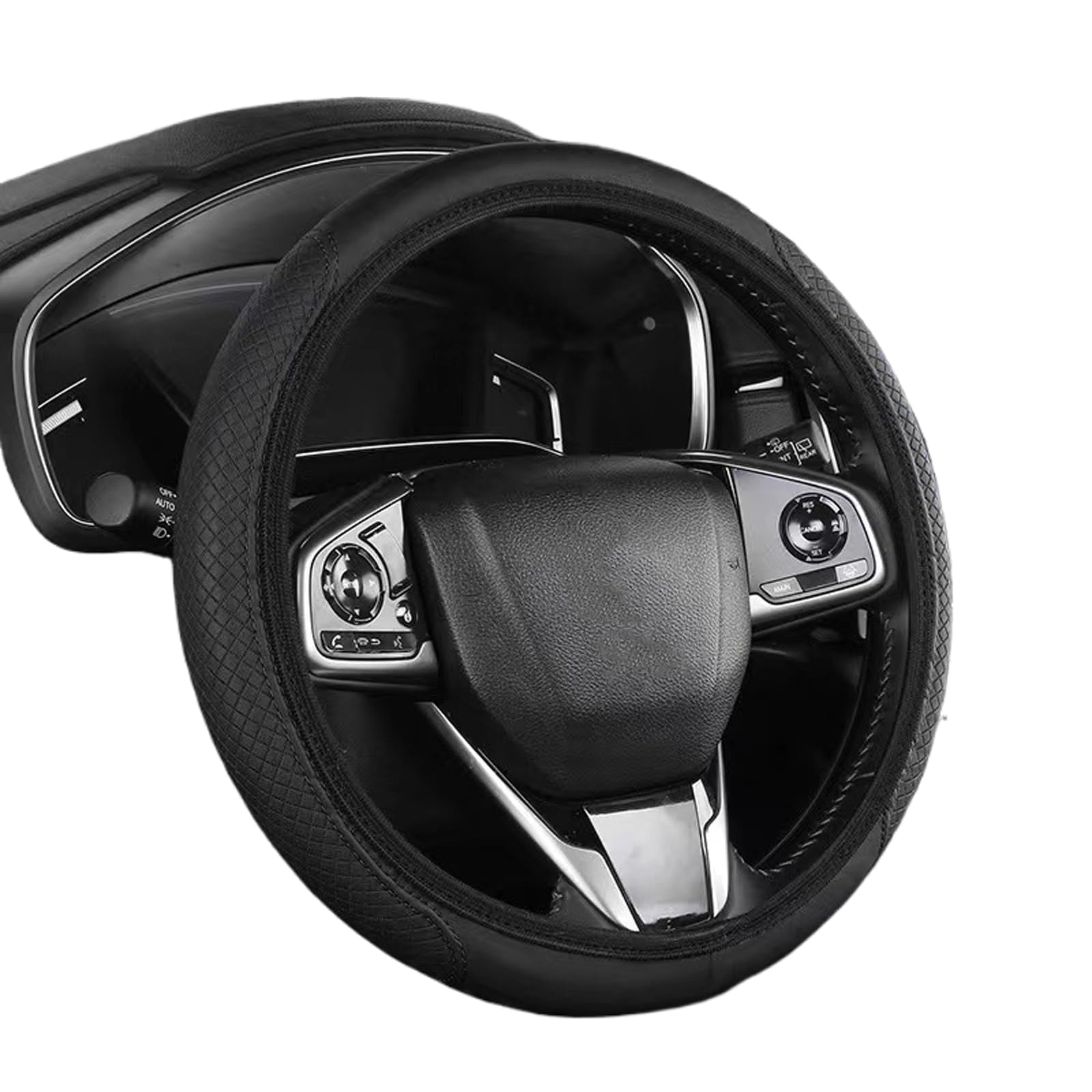 

Универсальная модель O-типа чехла на рулевое колесо для автомобилей, чехол на рулевое колесо, защитный чехол, Universal 38cm