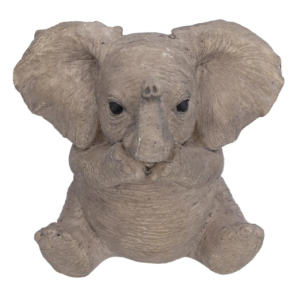 Resin Elephant Statue Crafts Cute Elephant Ornament Home Decoration for Living Room BedroomType 3