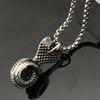 2025 Personalized Black Stone Cobra Pendant Titanium Steel Men's Necklace