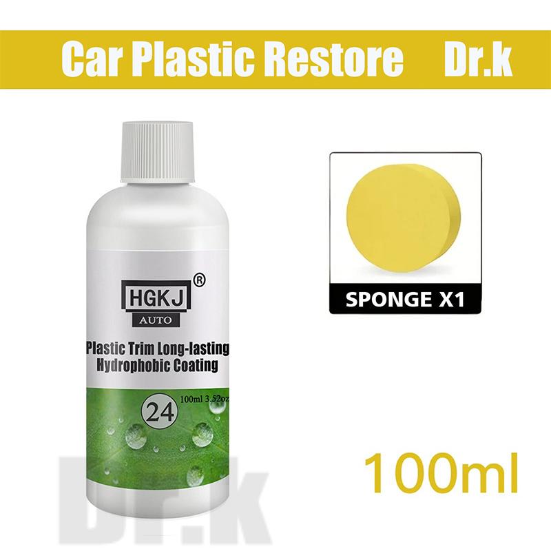 Plastic Restore Revitalizer Plastic Renovator Long Lasting Coating For Car Rubbers Refurbish Clean Gloss Black Shine