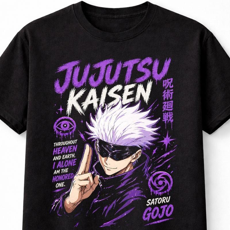 Satoru Gojo Jujutsu Kaisen Anime Sorcerer Graphic Unisex TShirt