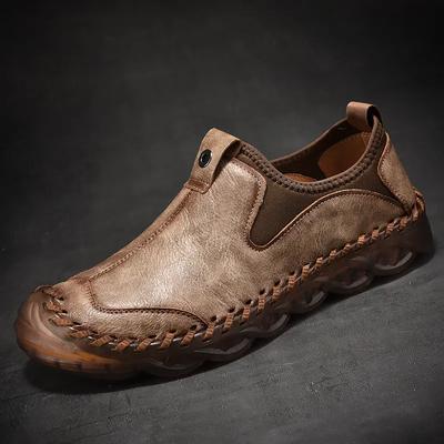 Chaussures décontractées pour hommes Chaussures à enfiler faites à la main