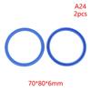 2Pcs PU Hydraulic Oil Seals with Single Lip Radial Shaft for Equipment Repair