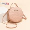 Cozy Up Lingge Small Round Bag for Women's Niche One Shoulder Crossbody Bag