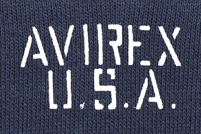Avirex DAILY PULLOVER SWEAT PARKA LOGO Pullover Sweatshirt Hoodie with Logo M 120 Navy / / 783-3931006 Men's