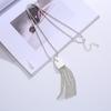 DIMANAF 2024 Four Seasons Pendant Retro Accessory Long Ethnic Style Leaf Simple Accessories Pendant A21