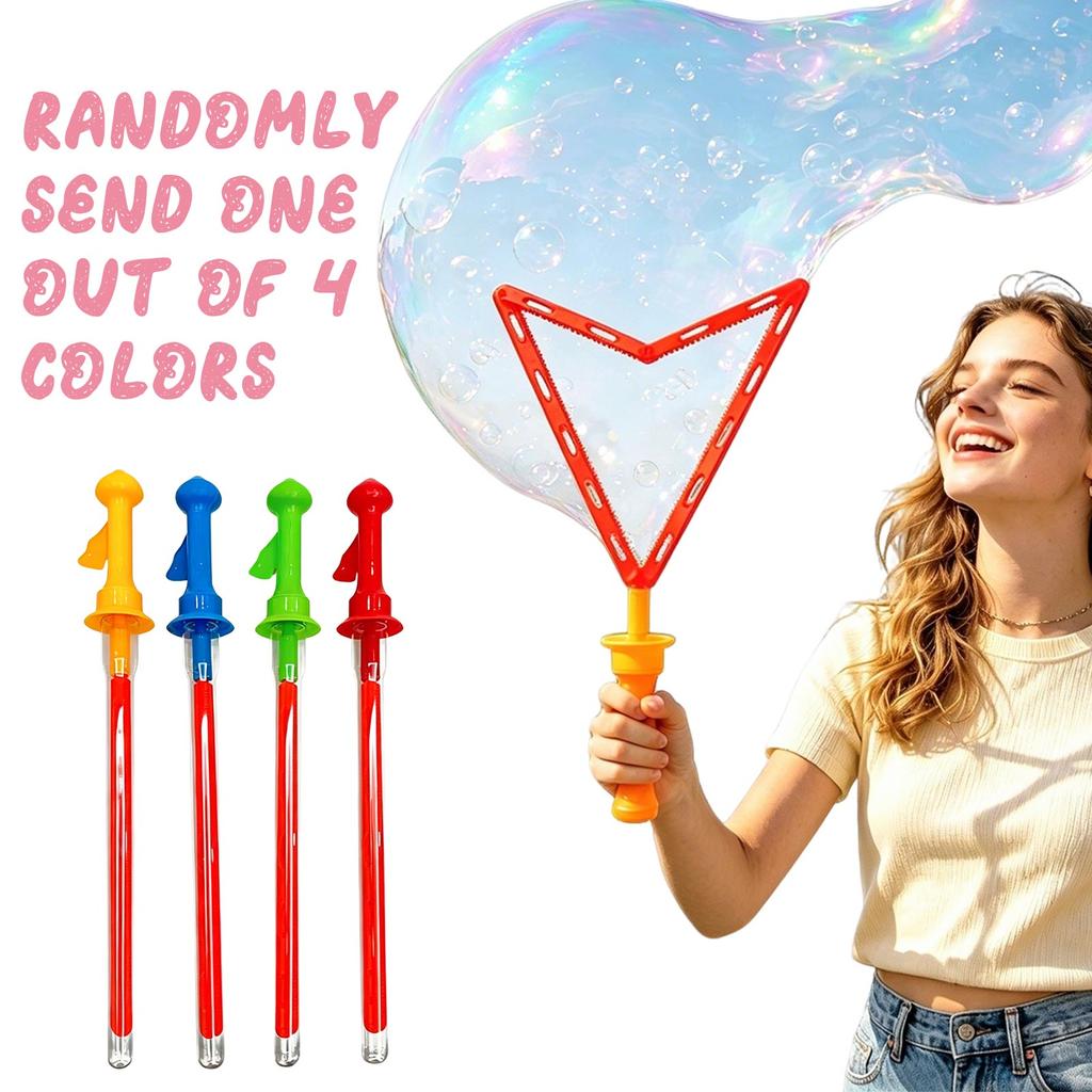Large 46cm Bubble Wand Sword with 20ml Concentrated Solution Plastic Bubble Maker Toy for Outdoor Activities Parties Events