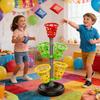Children Bean Bag Toss Game Set with Adjustable Stand and Multiple Scoring Baskets for Indoor and Outdoor Play Activities