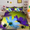 3D Blomstermønster Sengetøy, Soverom Dyne og Putetrekk 2 Deler/3 Deler, Full Størrelse Sengetøy, Hjemmedekorasjon