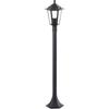 Outdoor Bollard - - CARLEEN - Black - Metal/glass - E27 Max 60W - IP44