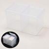 Nail Wipe Storage Box Cotton Pad Storage Box Independent Double-Compartment Nail Wipe Container Cotton Swab Stick Storage Box