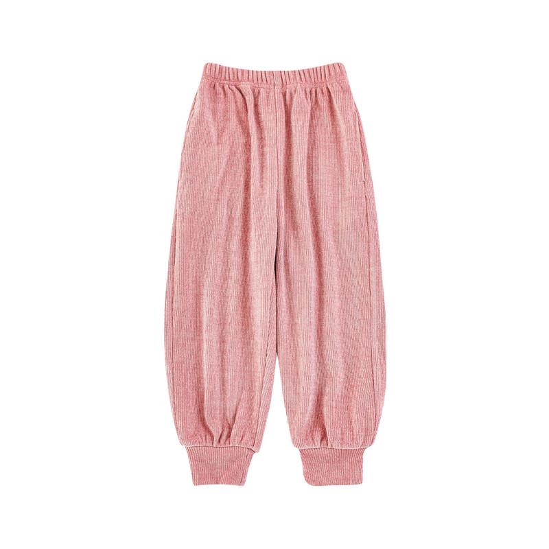 Yoyou Girl's Double-Sided Chenille Winter Warm Joggers