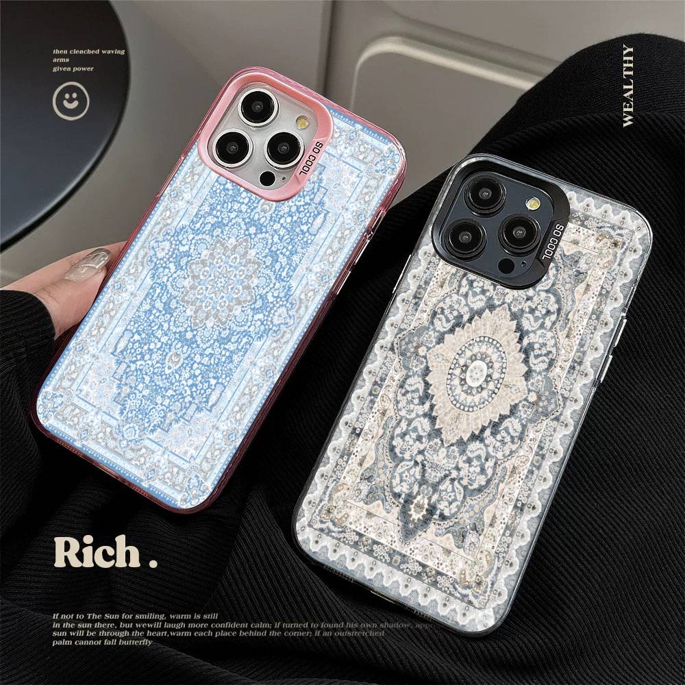 Retro Persian Printed Phone Case For IPhone 17Air 16 15 14 13 12 11 Pro Max Plus Color Anti Fall Cover