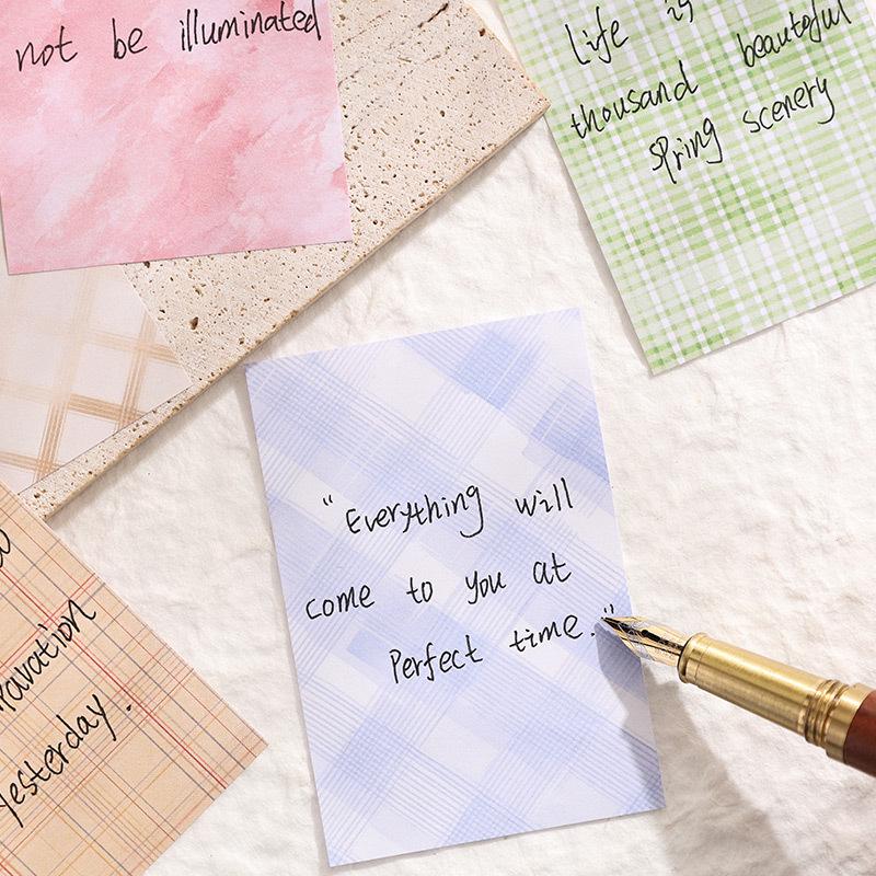 Yuezhen Vintage Emotionales Schreibheft – Dekorative Nichtklebende Materialpapier