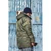 Normanlong Men's N3B Military Style Hooded Cotton Coat – Winter Mid-Length Jacket