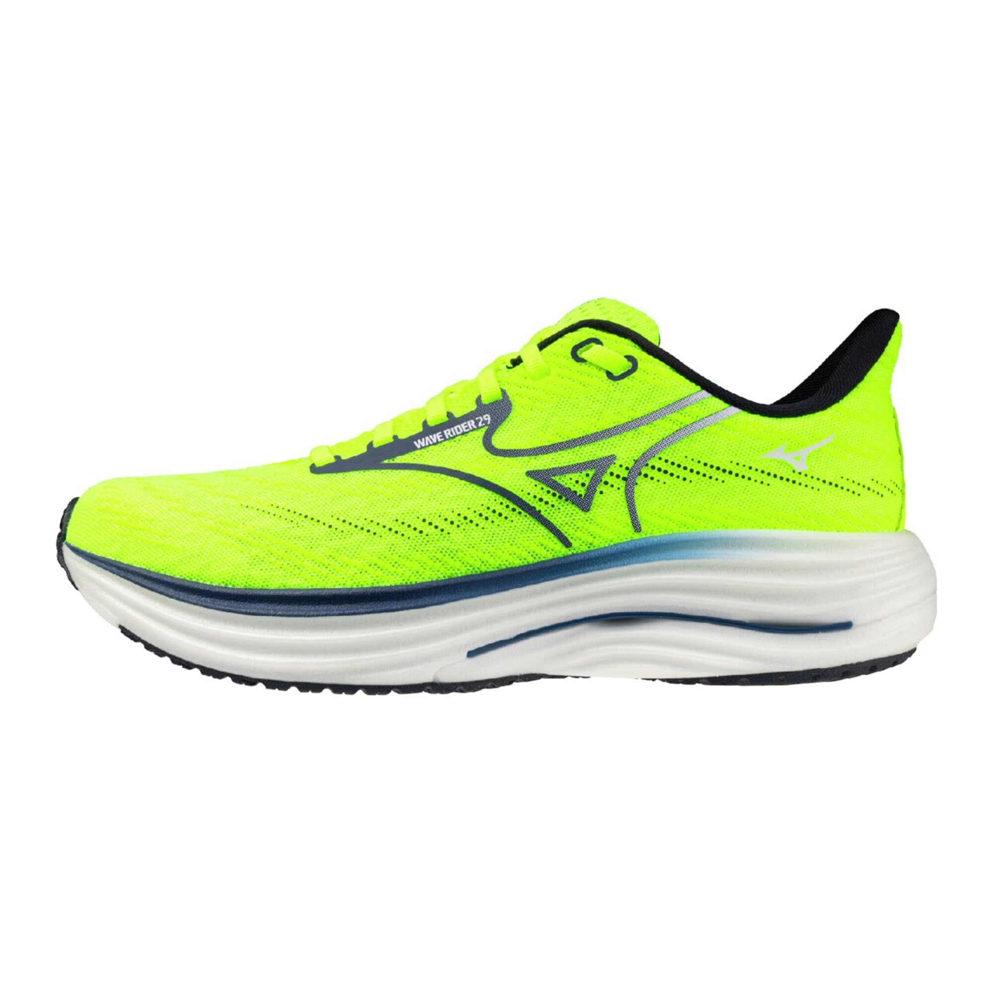 [Mizuno] Running Shoes Wave Rider 29 Men s Yellow x Navy x White 26.0 cm 4E