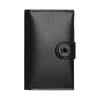 R.M.S Palladium Plated Snap Evergrain Calfskin Card Holder Men Card Holder Black H084336CK89